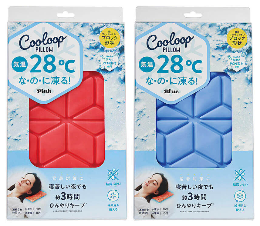 COOLOOP アイスピローシート ピンク／ブルー：PRODUCT（商品情報 